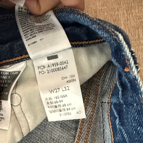 Levi's 501 90s straight Selvedge in New Life wash size 27x32 - Picture 4 of 7